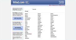 Desktop Screenshot of hfind.com